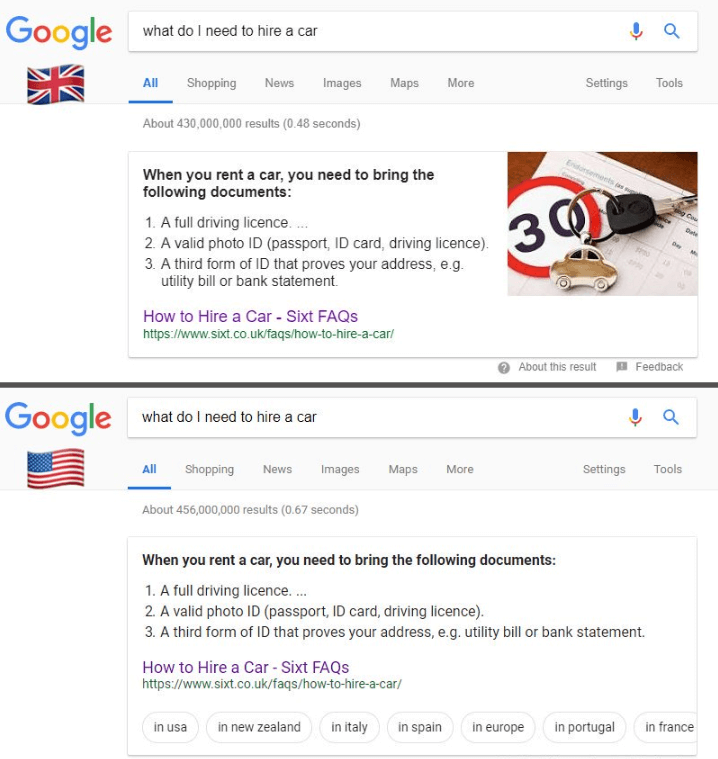 SERP USA contro SERP UK