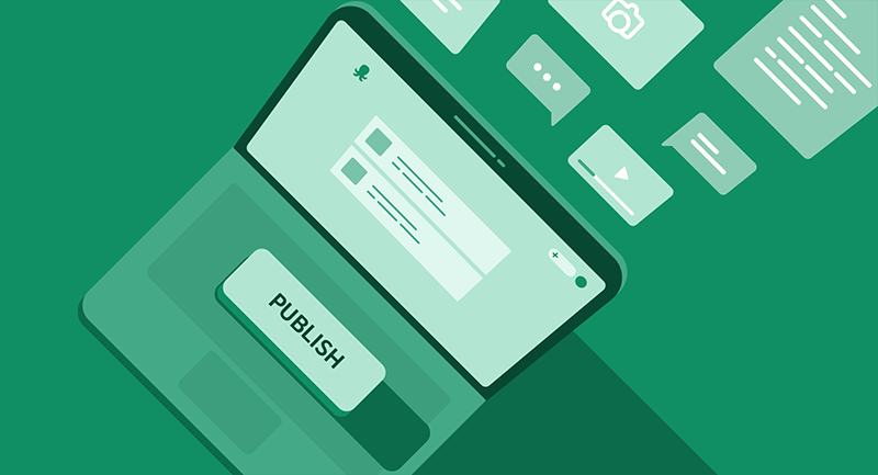 Das Veröffentlichen ist jetzt einfach. Drücken Sie einfach eine Taste auf Ihrem Laptop und es passiert. Das war nicht immer so.