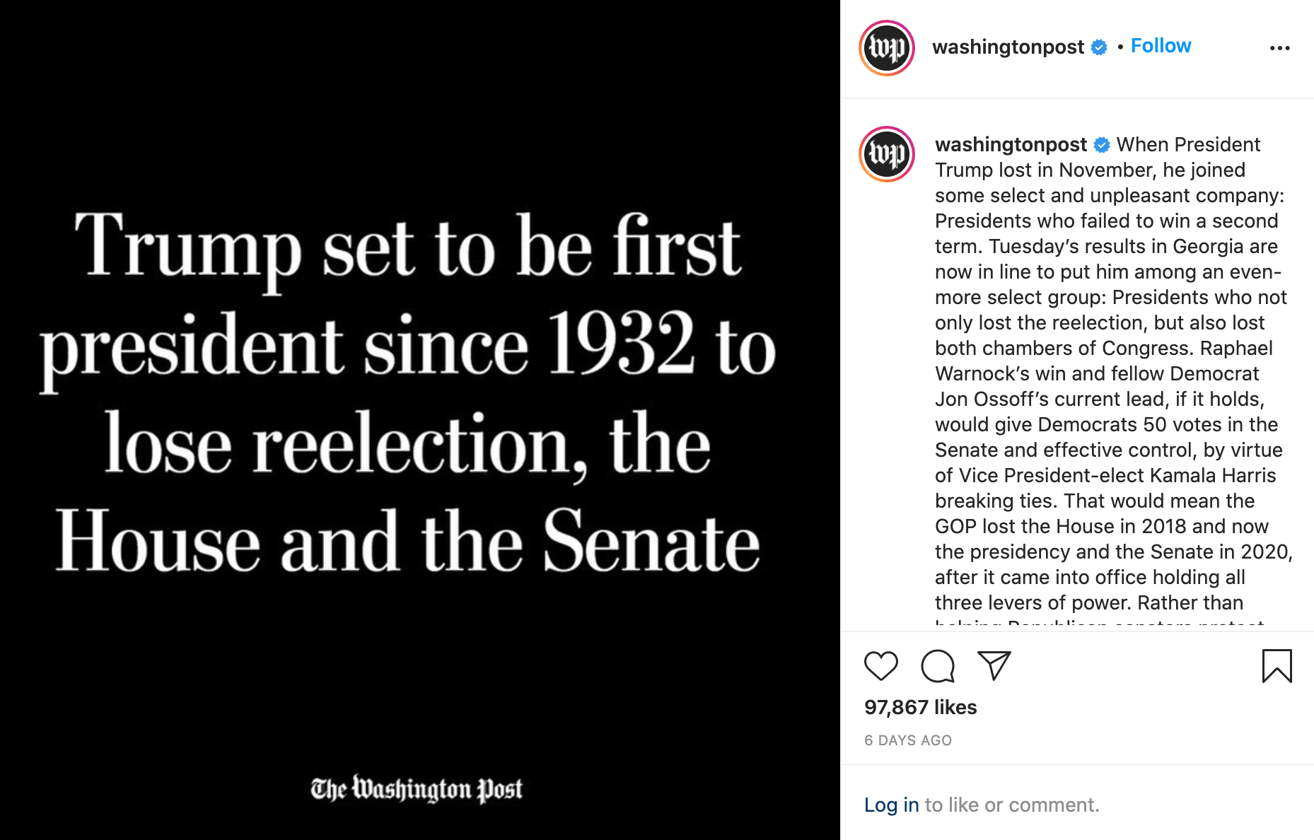 共和黨 Insta 帖子 1