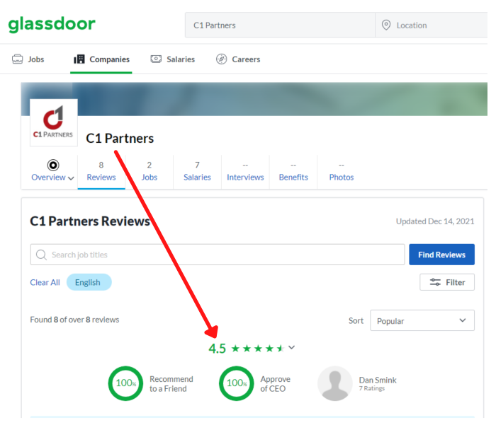 Partenaires C1 Glassdoor.fr