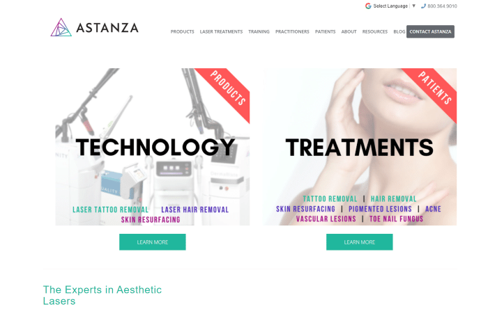 أستانزا ليزر