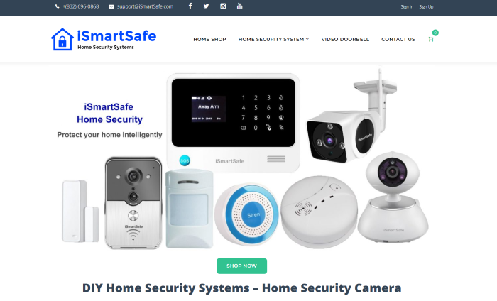 iSmartSafeホームページ