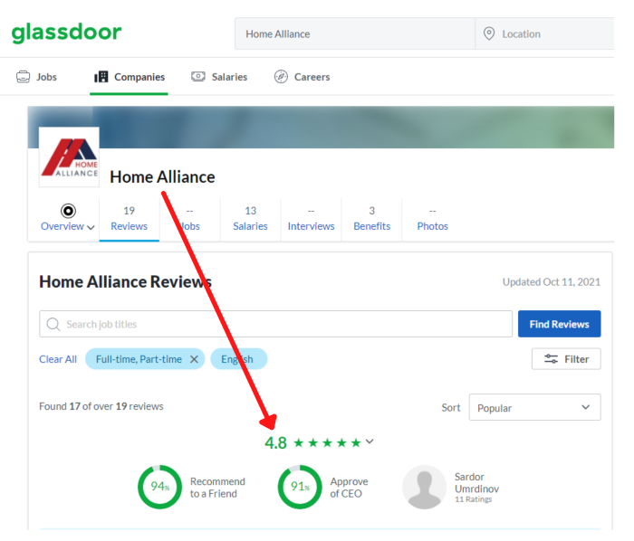 ホームアライアンスグラスドア