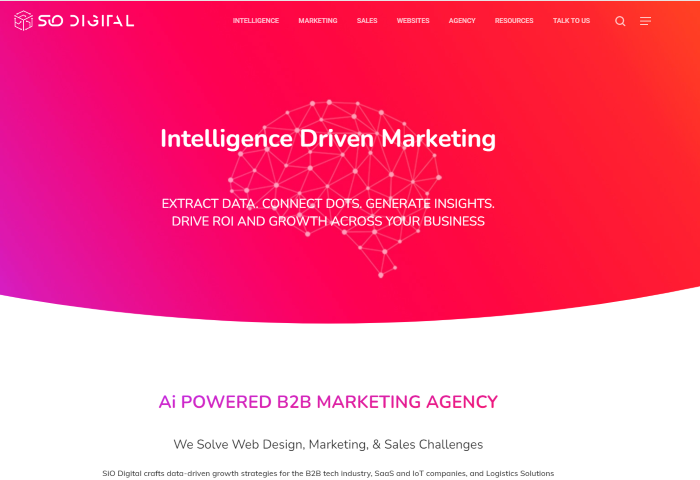 Page d'accueil numérique SiO