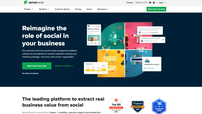 Page d'accueil sociale Sprout