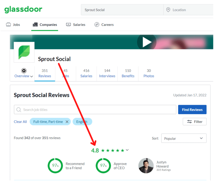Sprout Social Glassdoor.fr