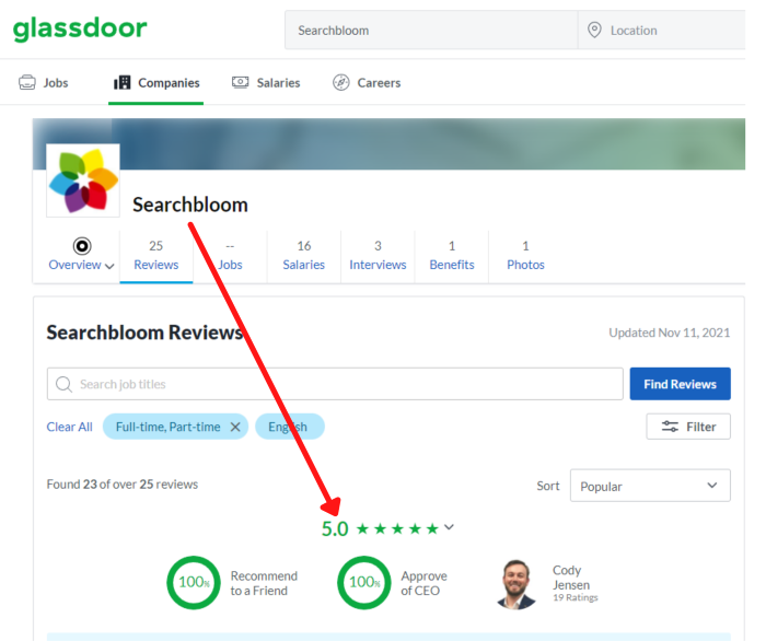 Searchbloom Glassdoor