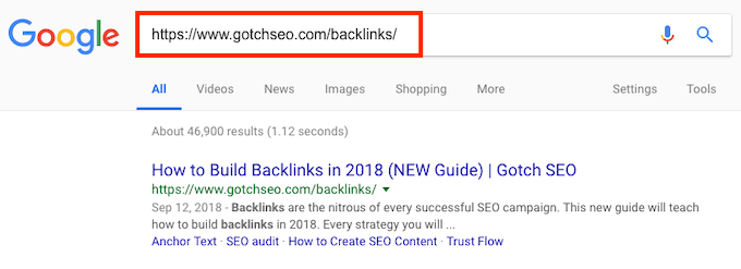 البحث في URL المجرد