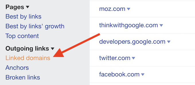 Domain tertaut Ahrefs