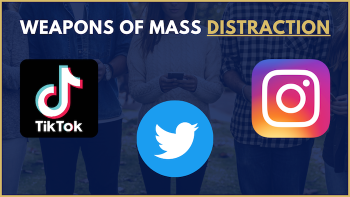 Ablenkung durch soziale Medien