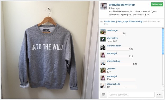 인스타그램에서 판매