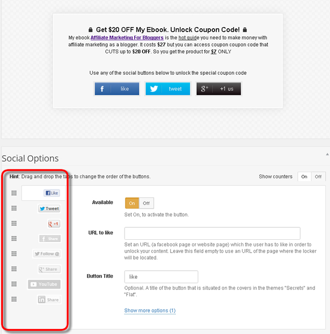 tombol lalu lintas media sosial