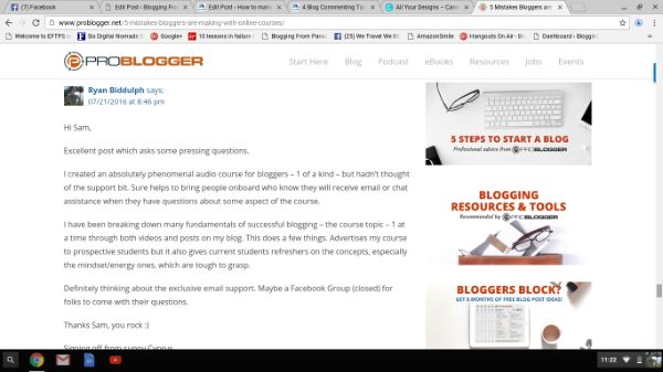conseils pour commenter un blog