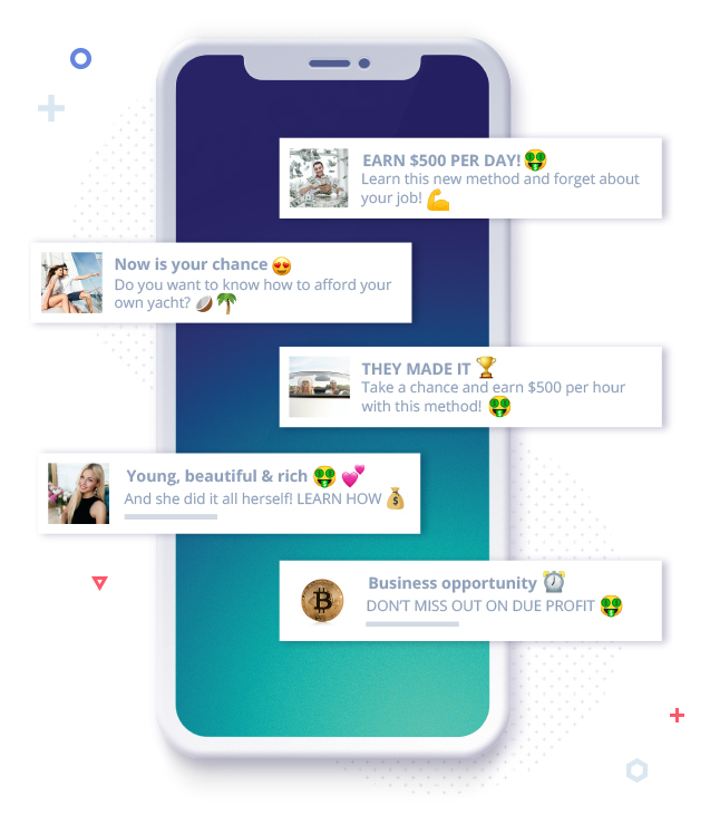 Krypto-Push-Anzeigen