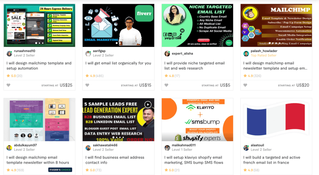 fiverr-email-pemasaran | Afiliasi Mudah The top affiliate marketing tasks for freelancers.
