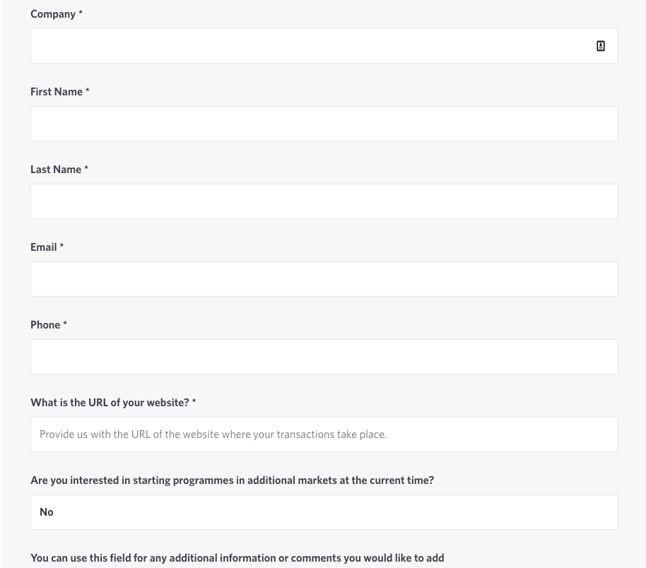Formulir pendaftaran AWIN | Afiliasi Mudah AWIN signup form.