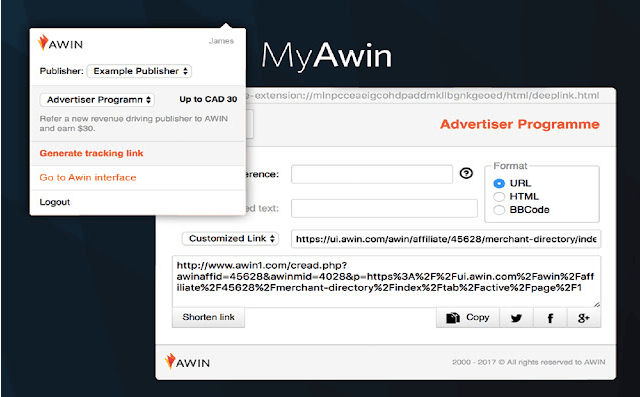 MyAWIN-ekstensi | Afiliasi Mudah MyAwin Google Chrome extension by AWIN.
