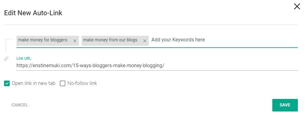 palavras-chave para comentar seção