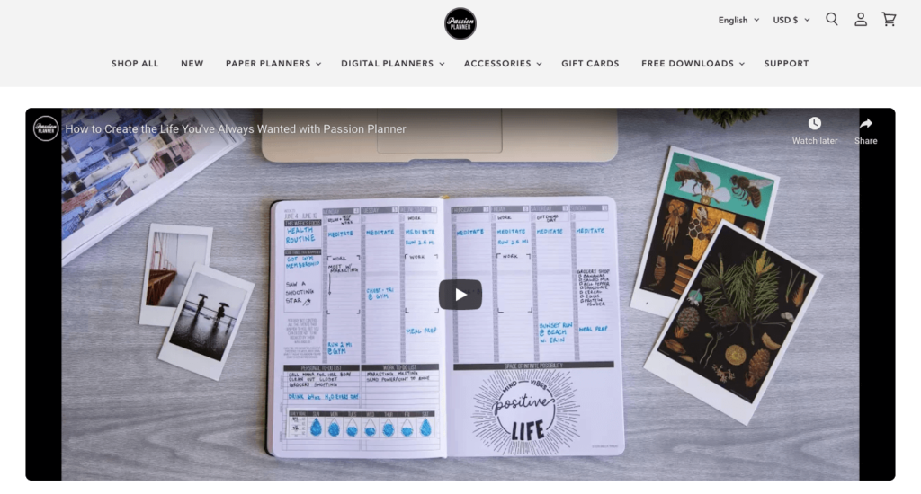 激情策劃|輕鬆加盟 An example of a tutorial video embedded on a landing page.