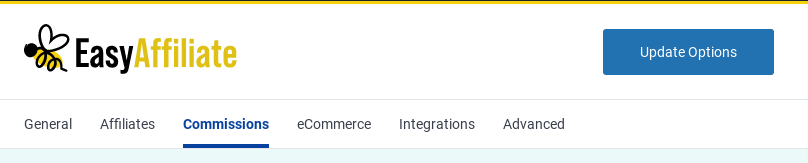 Zakładka Prowizje EA | Łatwy partner Easy Affiliate commissions tab
