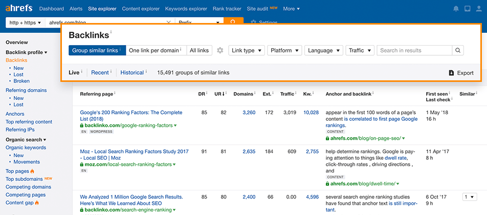 ahrefs-backlink-checker | Łatwy partner Ahrefs backlink report