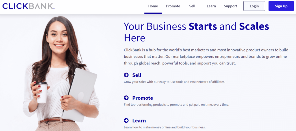 clickbank-主頁 |輕鬆加盟 The Clickbank homepage