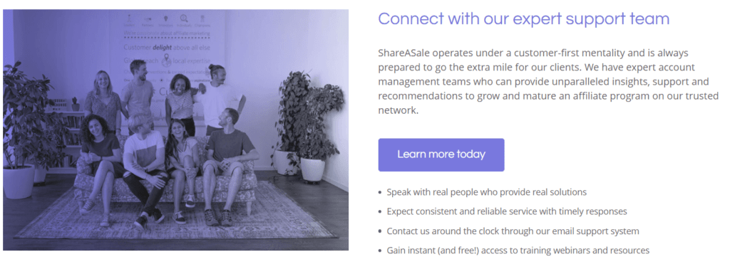 共享銷售支持|輕鬆加盟 The ShareASale support page