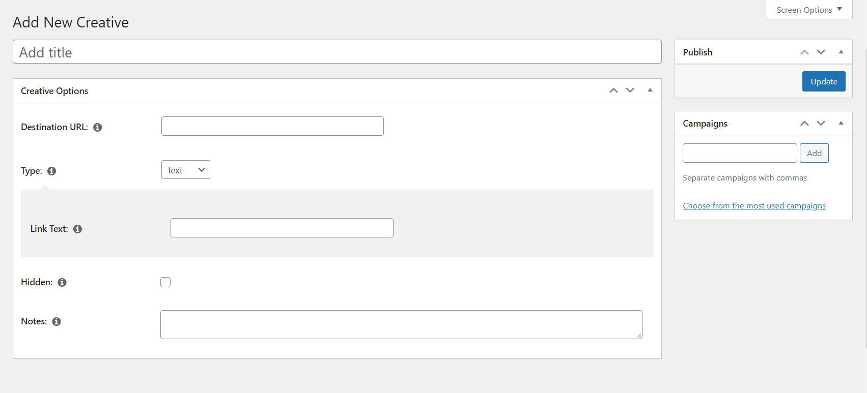 空白新創意畫面 |輕鬆加盟 A blank screen for affiliate link creation.
