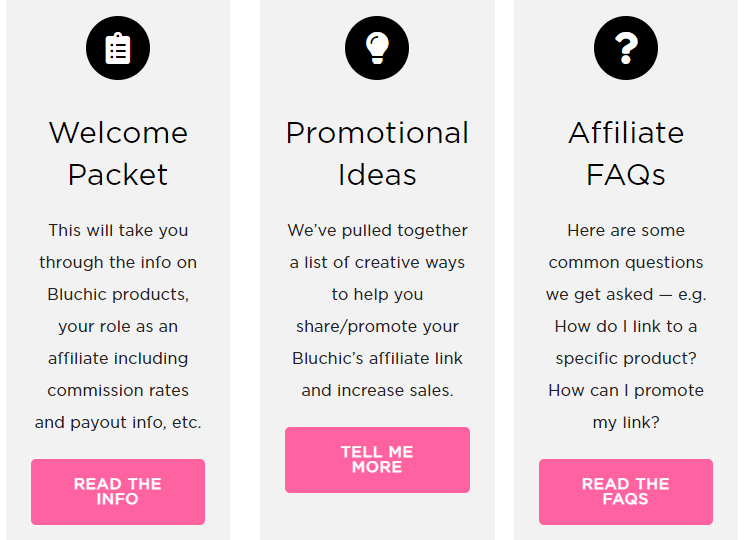 bluchic 集線器 |輕鬆加盟 Bluchic's affiliate resource hub.