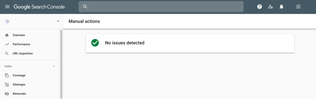 谷歌手動操作 |輕鬆加盟 Checking for a Google penalty, using the Google Search Console.