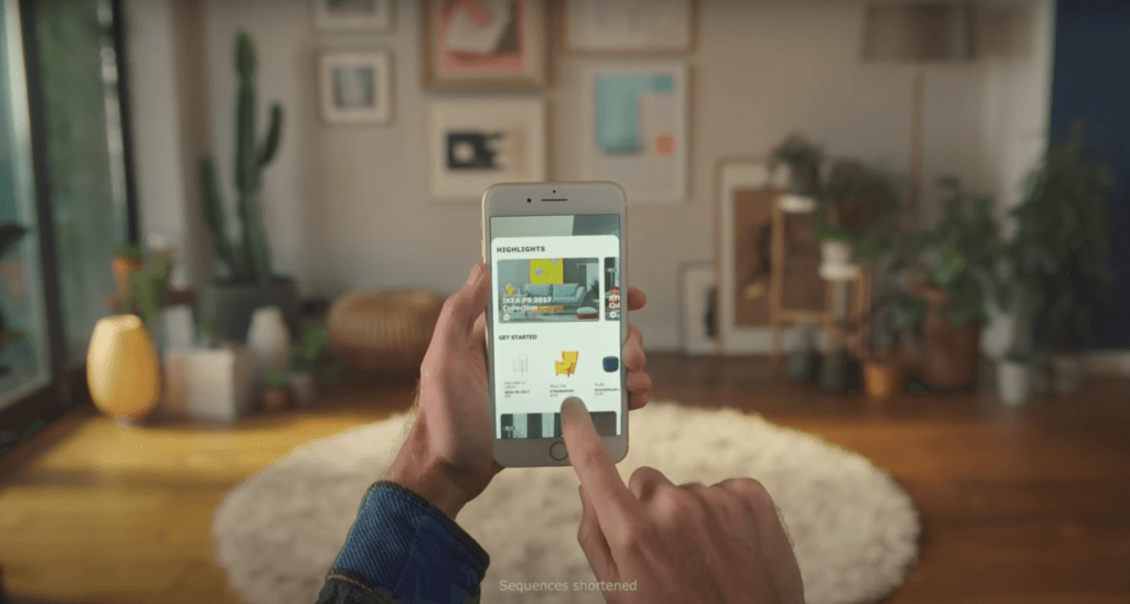 ikea-ar-przyklad | Łatwy partner Ikea's AR marketing campaign.