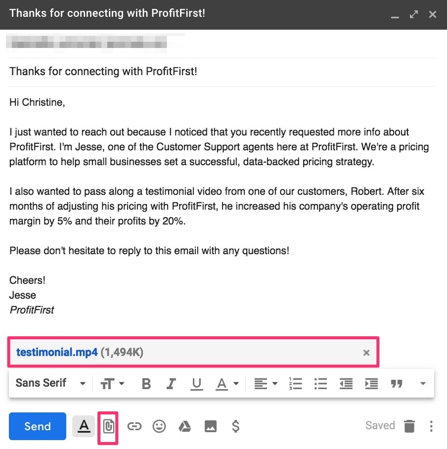 как отправить видео по электронной почте, прикрепив файлы