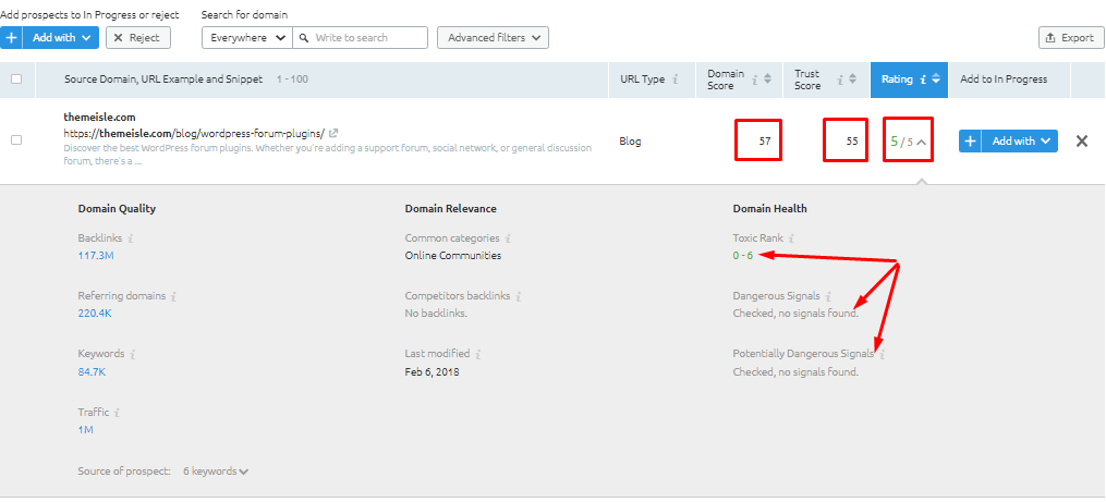 costruzione del collegamento a ritroso