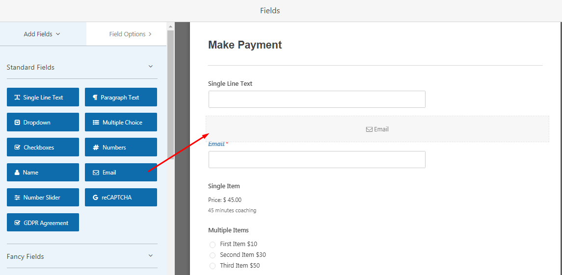 Drag-and-Drop-Formularersteller
