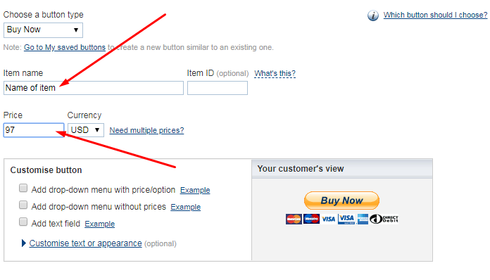 Paypal Jetzt kaufen-Schaltfläche