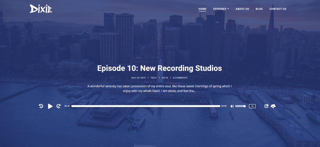 Pagina principală a lui Dixie