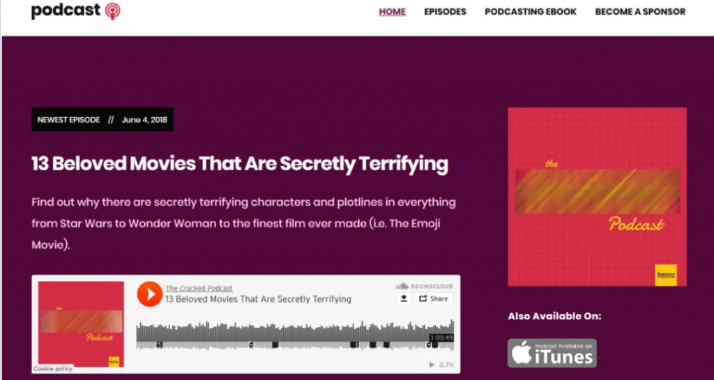 Banner pentru podcast