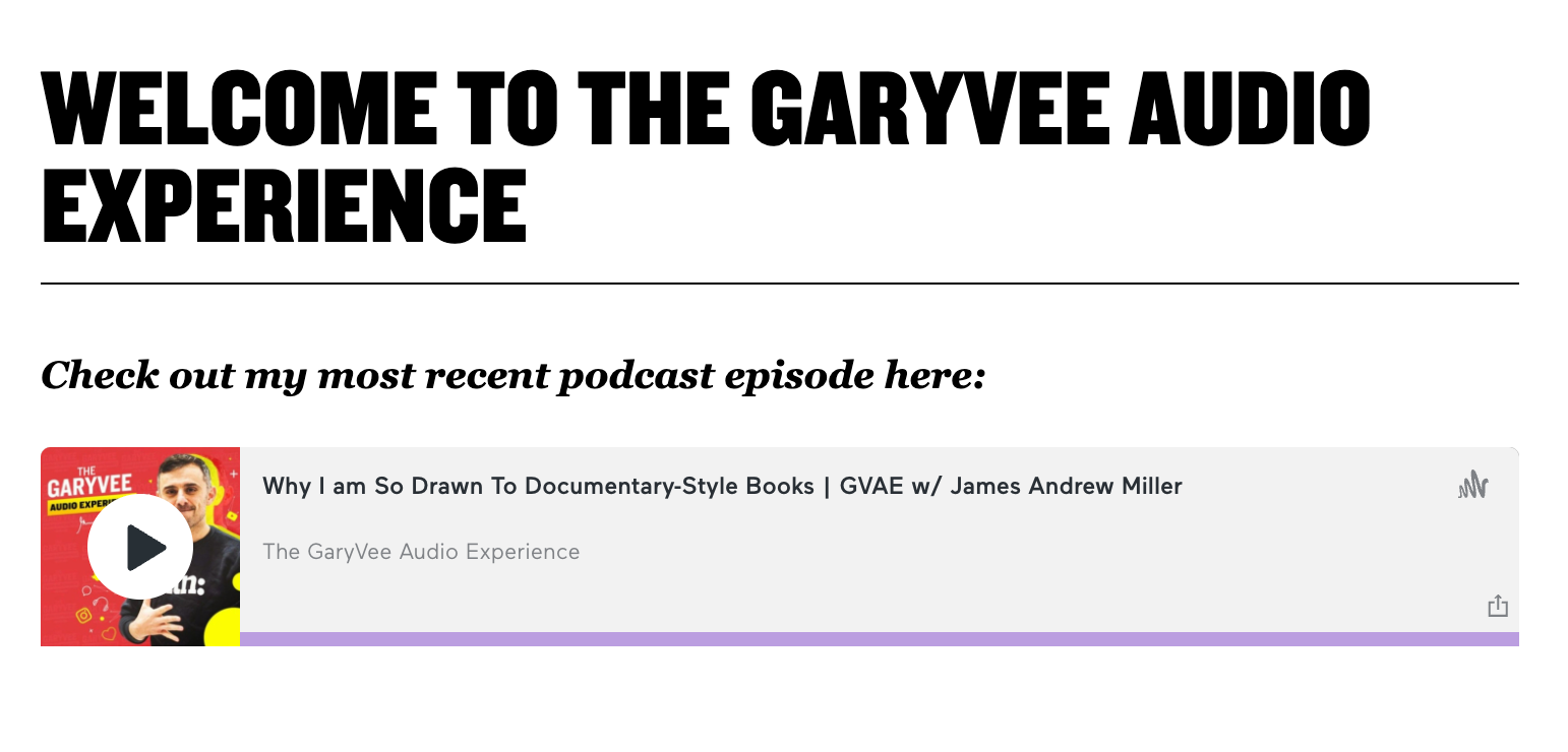 Doświadczenie audio GaryVee