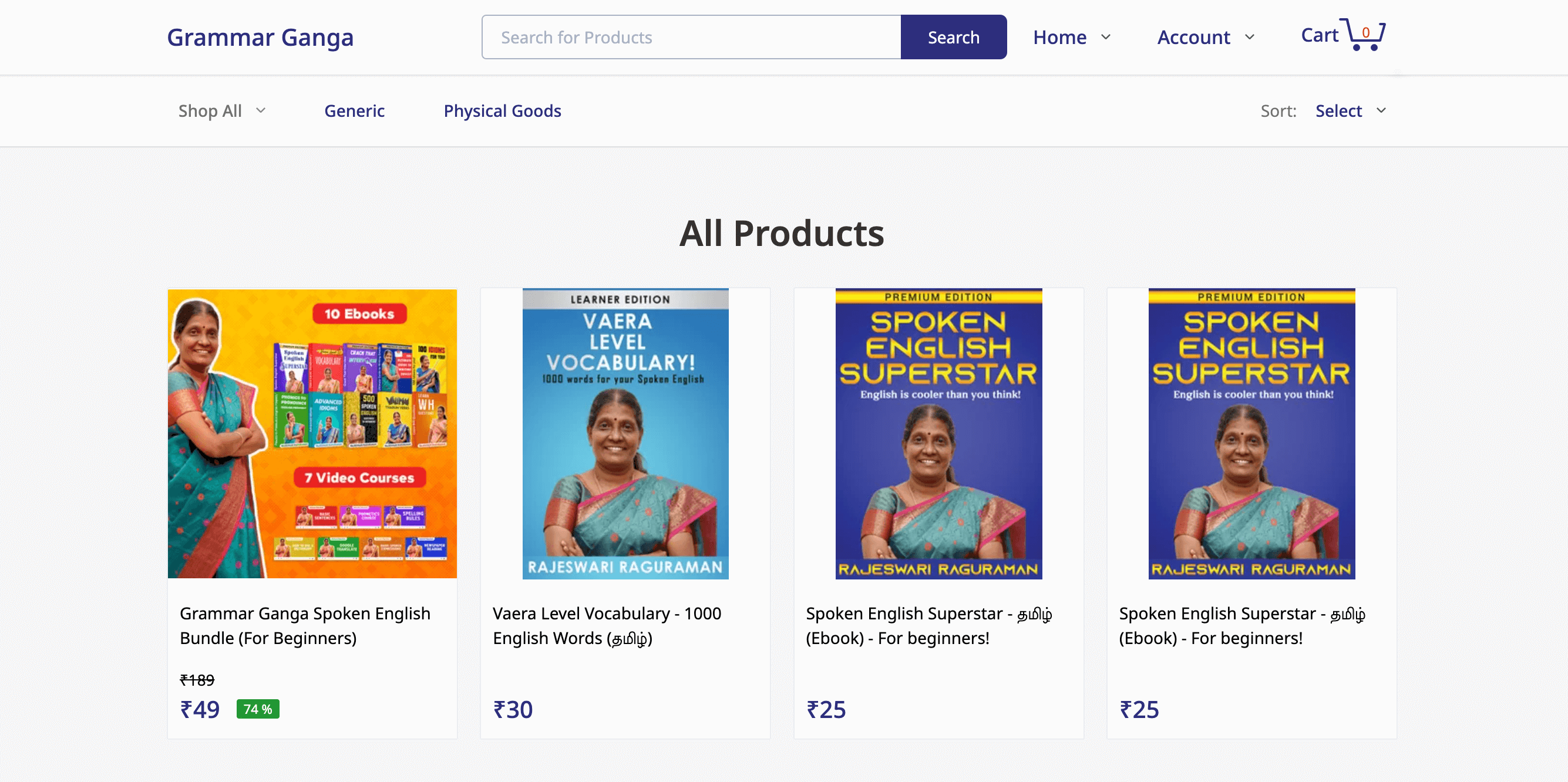 Onlineshop für digitale Produkte