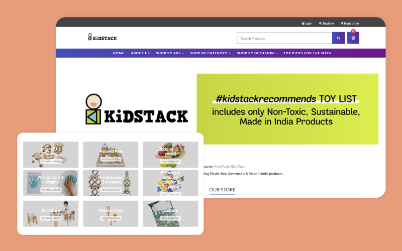 온라인 장난감 가게 시작