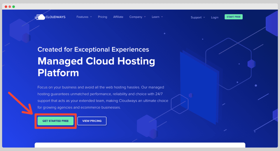 Ulasan Cloudways Hosting: Penyedia Cloud Hosting Terbaik? 3 get started with cloudways hosting