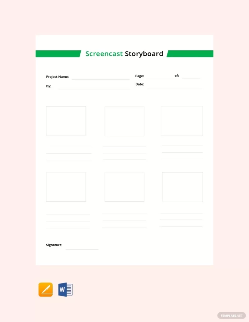 8 Szablon Storyboard