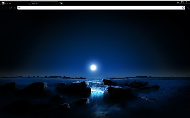 Matahari Terbenam Ruang Biru