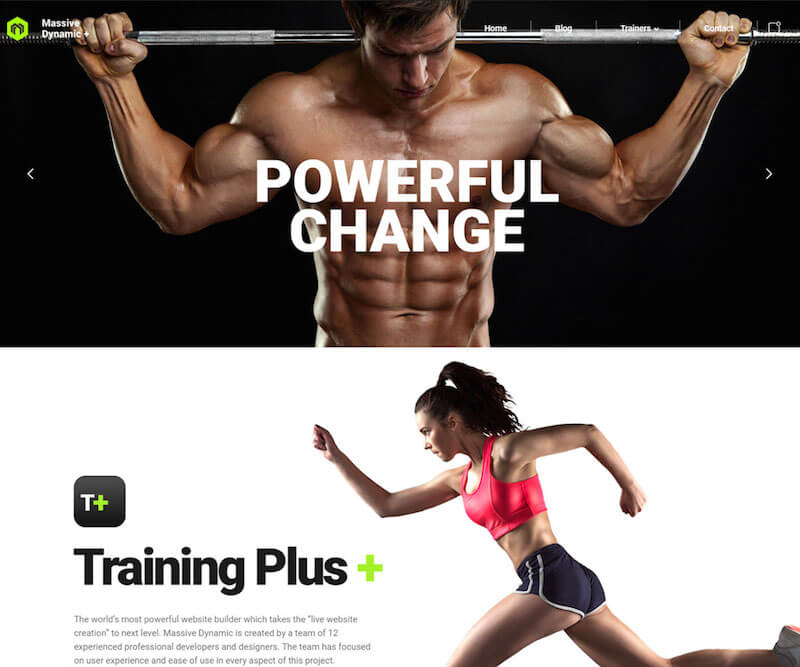 大型动态健身主题