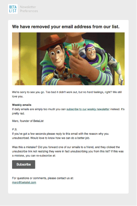 win back email examples 05 - 5 Great Winback Email Examples Customers Can&rsquo;t Resist