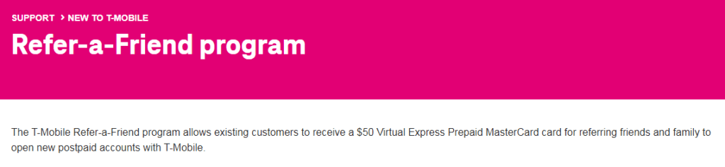 T-Mobile-Refer-a-Friend-page | Afiliasi Mudah Screenshot of T-Mobile Refer-a-Friend program page