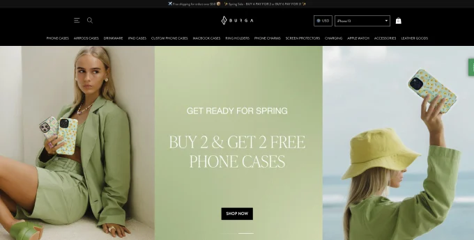 2022 年尝试的 10 种 BigCommerce 替代方案 14 Shopify store design