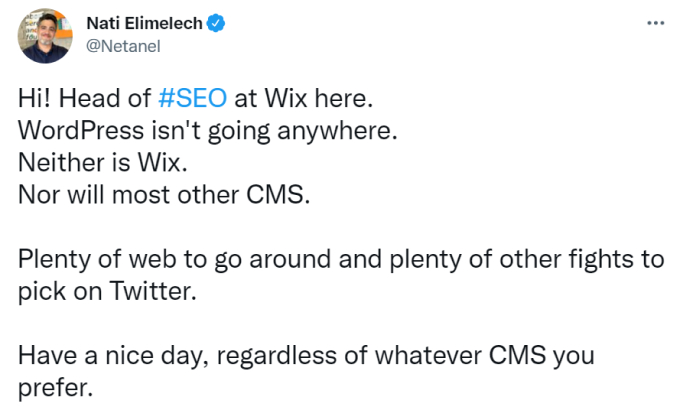 10 WordPress-Alternativen für eine Website oder E-Commerce-Website 7 WIX SEO head review about WordPress