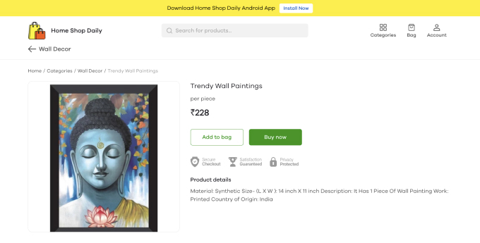 store selling paintings online