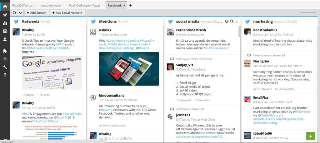 Hootsuite 社交媒體監控